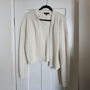 Banana Republic Ivory Knit Cardigan